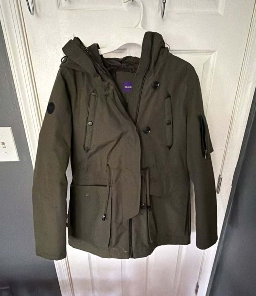 Madden Girl Olive Green Utility Jacket Parka
